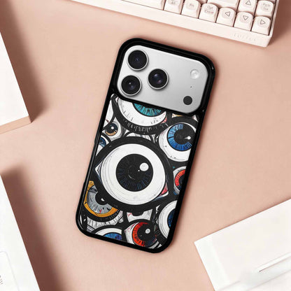 iPhone 17 Pro Case — Googly Cartoon Eyeballs Cartoon Cute, Custom Designed Case Cover