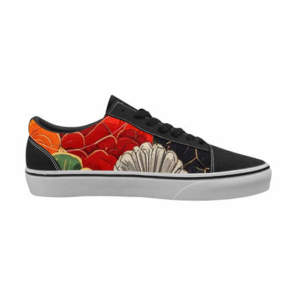 WOMEN'S Dragon Scale Fantasy Canvas Lace-Up Surreal Custom Shoes
