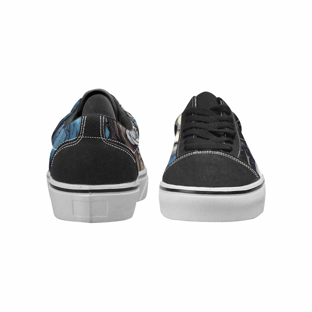 WOMEN'S Skull Roses Lace-Up Canvas Kaleidoscope Sneakers