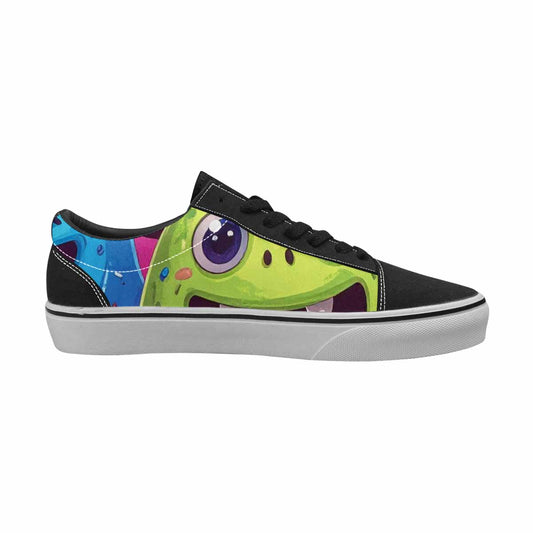 MEN'S Melting Icecream Monster Cherry Canvas Lace-Up Neon Fantasy Custom Shoes