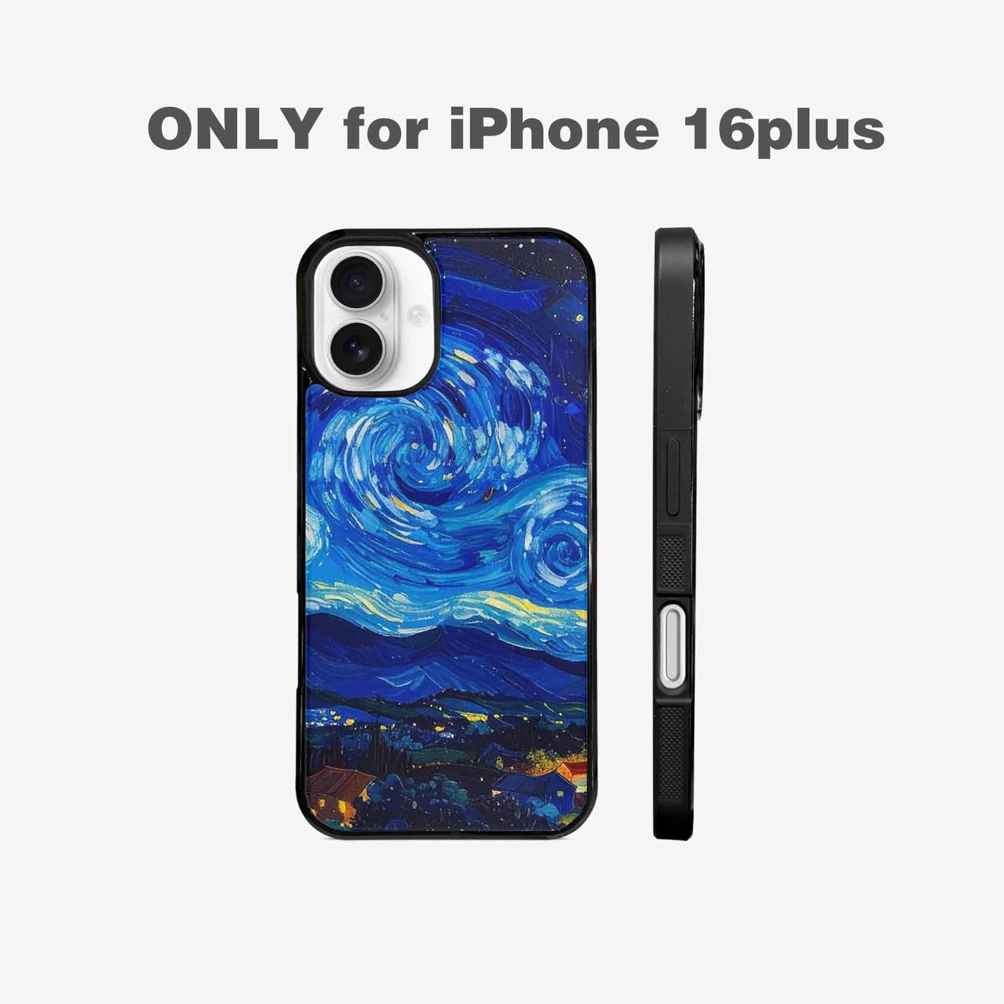 iPhone 16 Plus Case — Starry Night Van Gogh Paint Art, Customized Protective Case