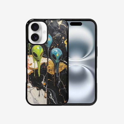 iPhone 16 Case — Aliens Marblemelting Aliens Pa F3p, Custom Phone Case
