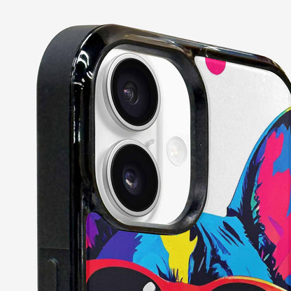 iPhone 16 Case — French Bulldog Pop Art Pattern, Personalized Phone Case