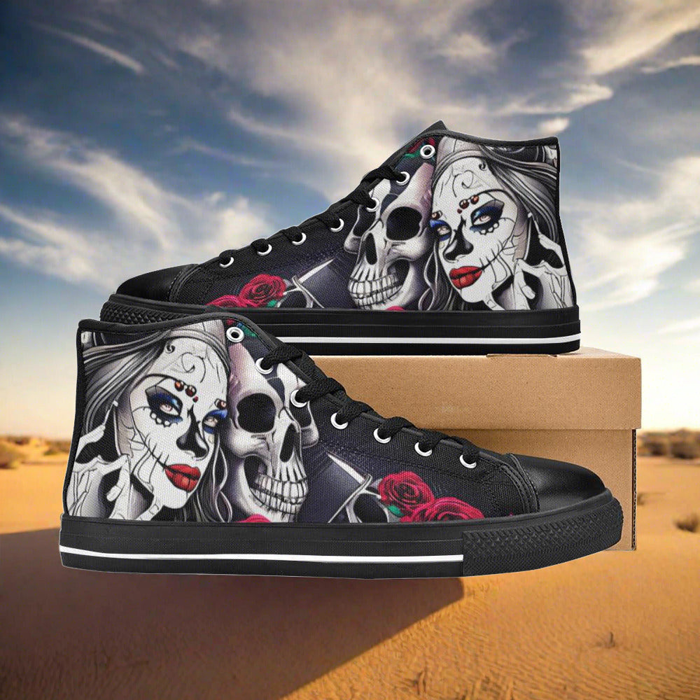 Chinese Dragon Silver Blue Unique MEN Bold Art - Freaky Shoes | Custom Art Sneakers