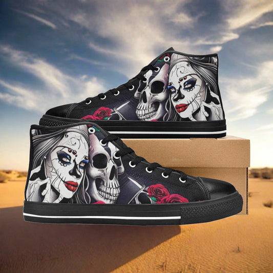 Chinese Dragon Silver Blue Unique MEN Bold Art - Freaky Shoes | Custom Art Sneakers