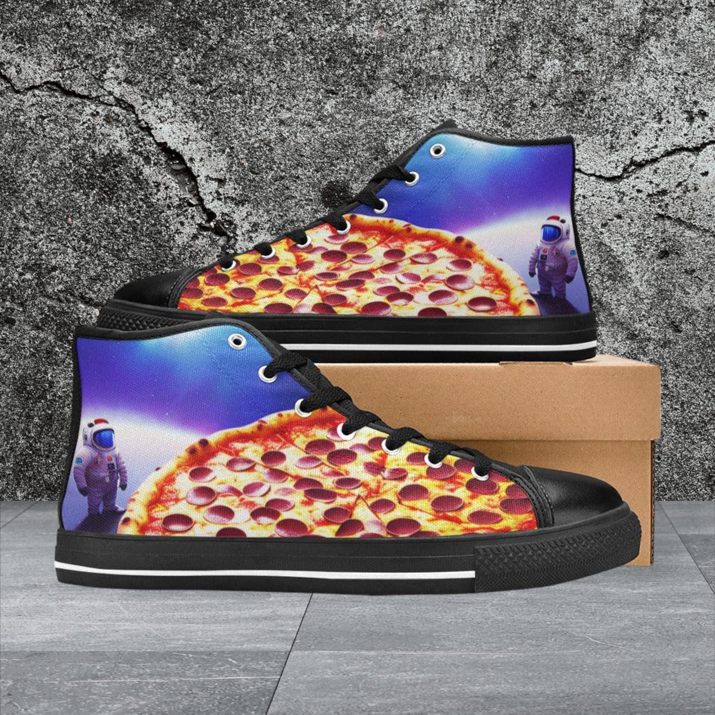 Monarch Purple Teal Wearable WOMEN Bold Art - Freaky Shoes | Custom Art Sneakers
