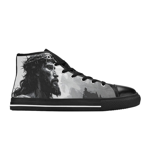 WOMEN'S Jesus_Ht_06 High Top Canvas Wallpaper Art Shoes