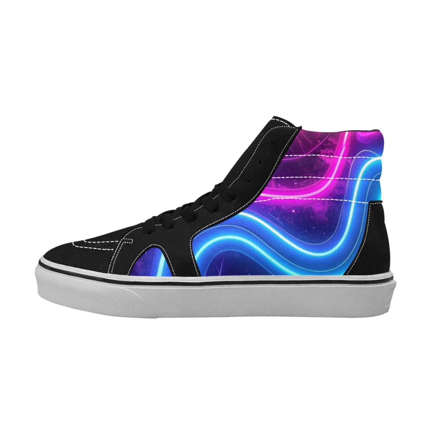 MEN'S 1980S Neon Cartoon Art High Top Skateboarding Dark Academia Sneakers