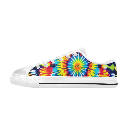 MEN'S Tie Dye Art Canvas Y2K Custom Sneakers