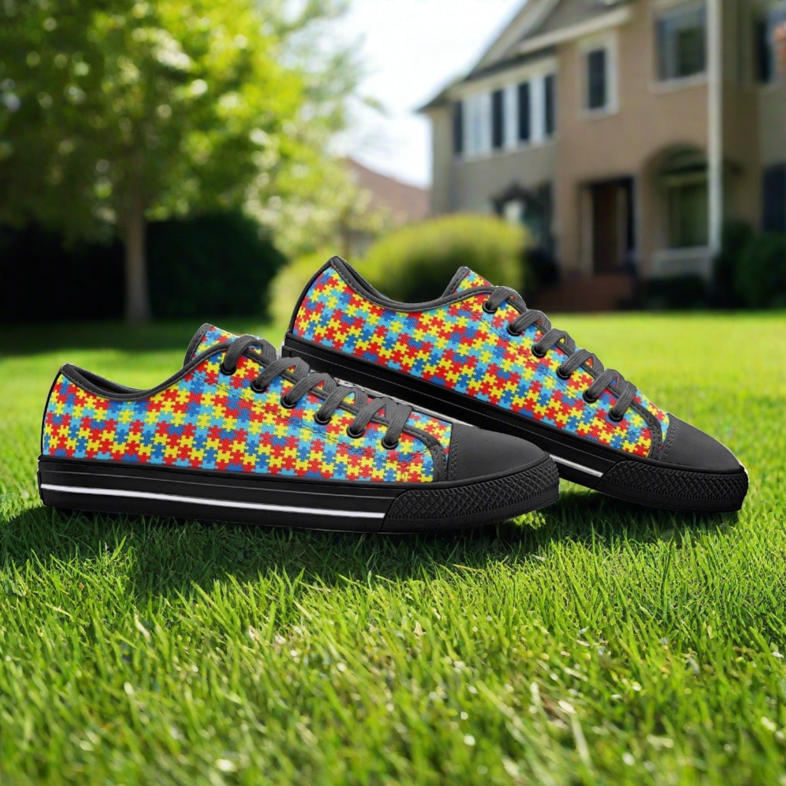 Celtic Amber Gold Vivid Bold Art - Freaky Shoes | Custom Art Sneakers