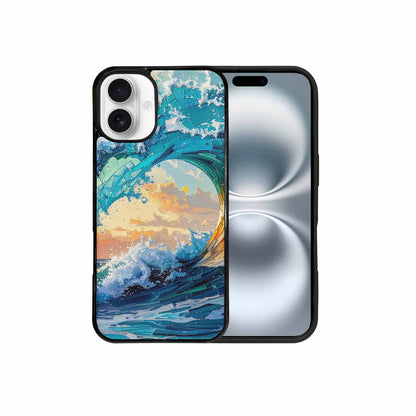 iPhone 16 Plus Case — Wave Crest Splash Wave Crest Splash, Custom Printed Phone Case