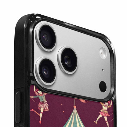 iPhone 17 Pro Max Case — Vintage Circus Art Pattern Retro Vintage, Custom Art Phone Cover
