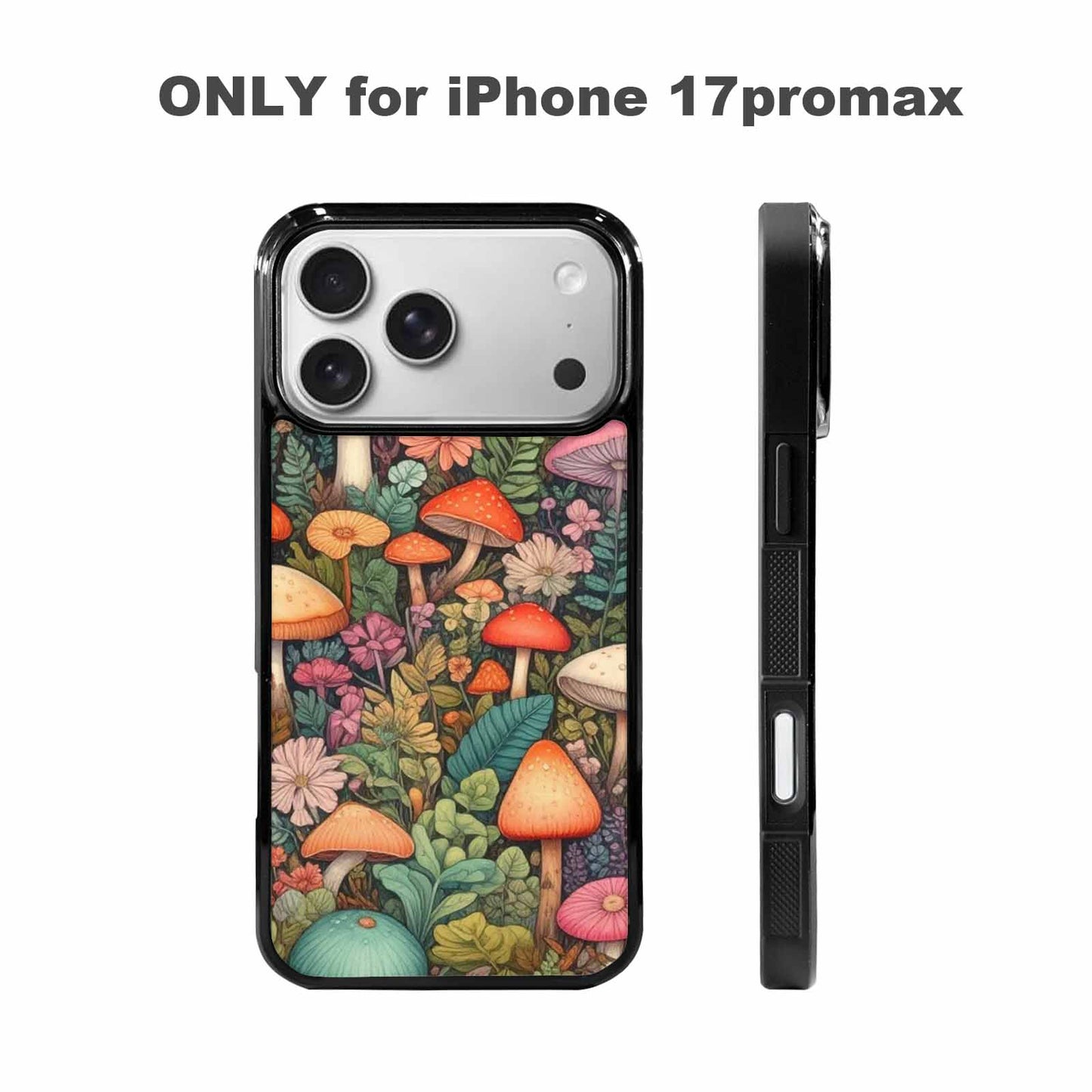 iPhone 17 Pro Max Case — Mushrooms Botanicalmushrooms P Qwd Floral, Custom Made Phone Cover