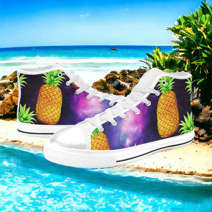 Cherry Blossom Jewel Rich Vivid WOMEN Bold Art - Freaky Shoes | Custom Art Sneakers