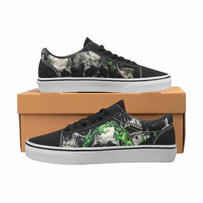 WOMEN'S Rainbow From Skull S Lace-Up Canvas Aesthetic Custom Shoes