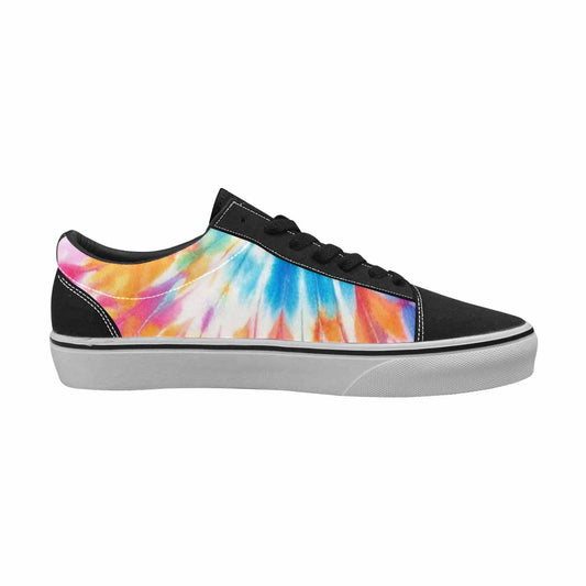 WOMEN'S Tie Dye Rainbow Twist Canvas Lace-Up Y2K Shoes