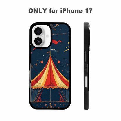 iPhone 17 Case — Vintage Circus Art Pattern Retro Vintage, Custom Phone Case