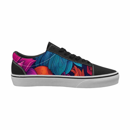 WOMEN'S Lotus Skulls Canvas Lace-Up Cottagecore Shoes