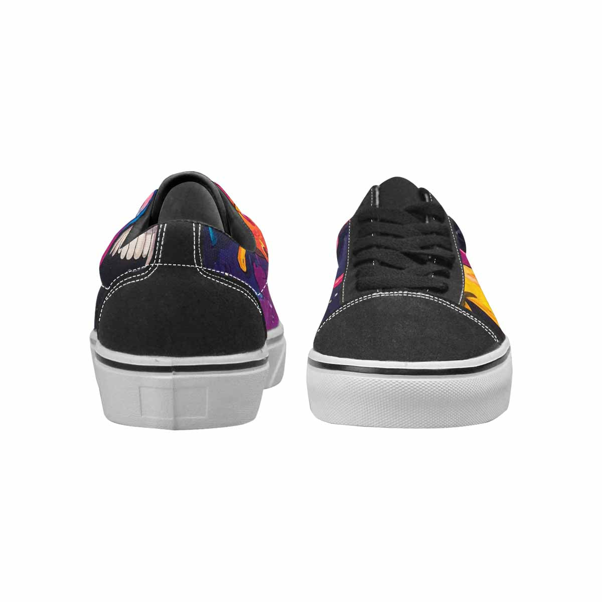 WOMEN'S Melting Moon Smiley Lace-Up Canvas Dreamcore Shoes