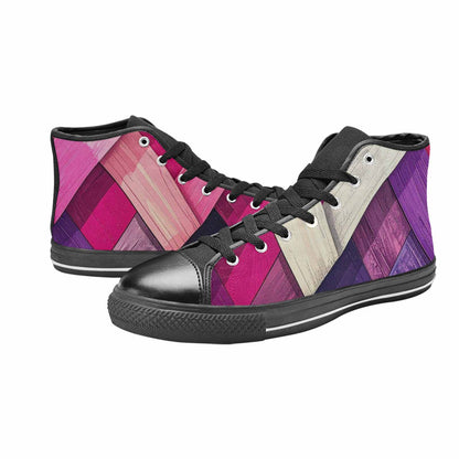 MEN'S Genderfluid Flag Color High Top Canvas Cottagecore Custom Sneakers