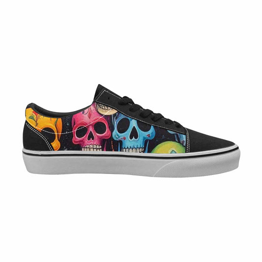 WOMEN'S Skulls (general) Skulls Lace-Up Canvas Vivid Sneakers