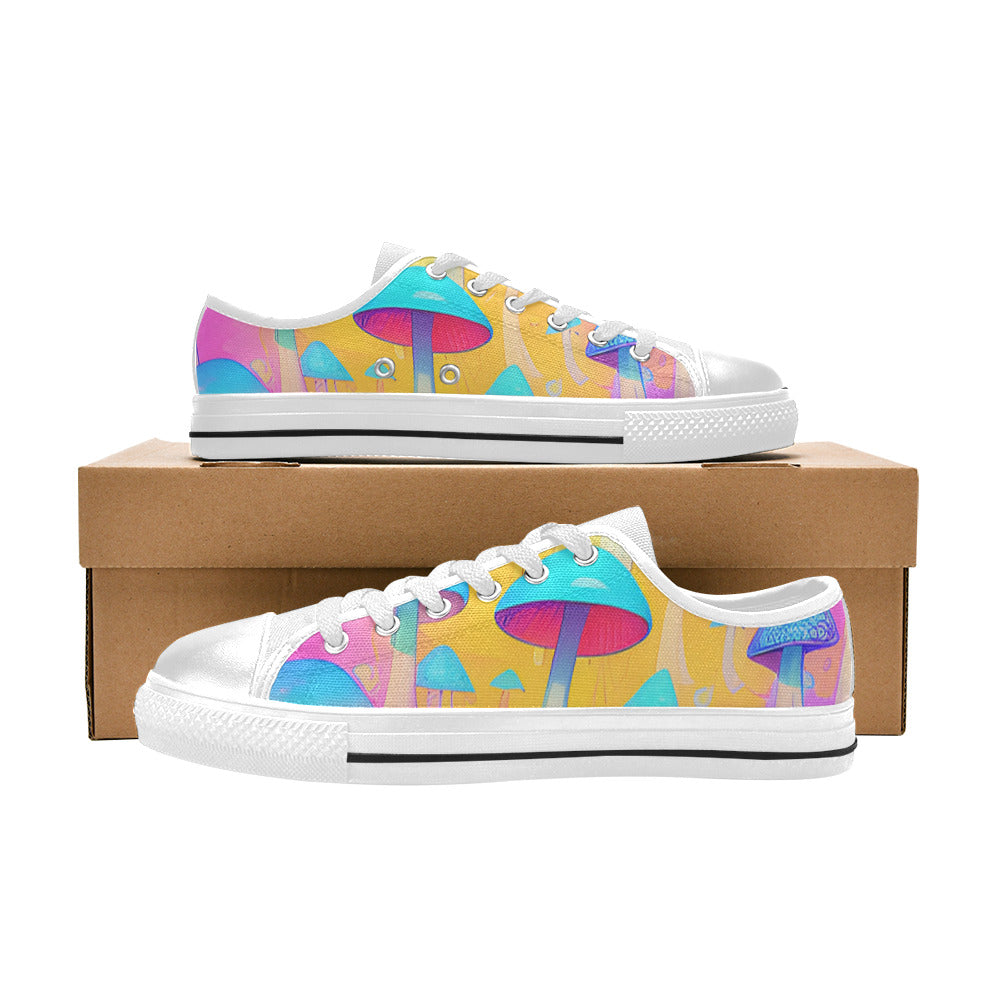 MEN'S Cc Mushroom Art 3 Canvas Surreal Shoes
