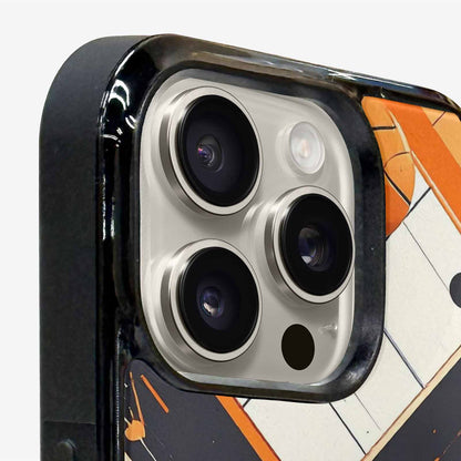 iPhone 16 Pro Max Case — Basketball Pattern Court Lines And Balls, Custom Phone Case