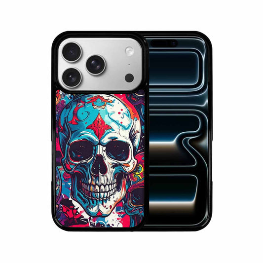 iPhone 17 Pro Case — Graffiti Skull Art Seamless Pattern Gothic, Custom Printed Phone Case