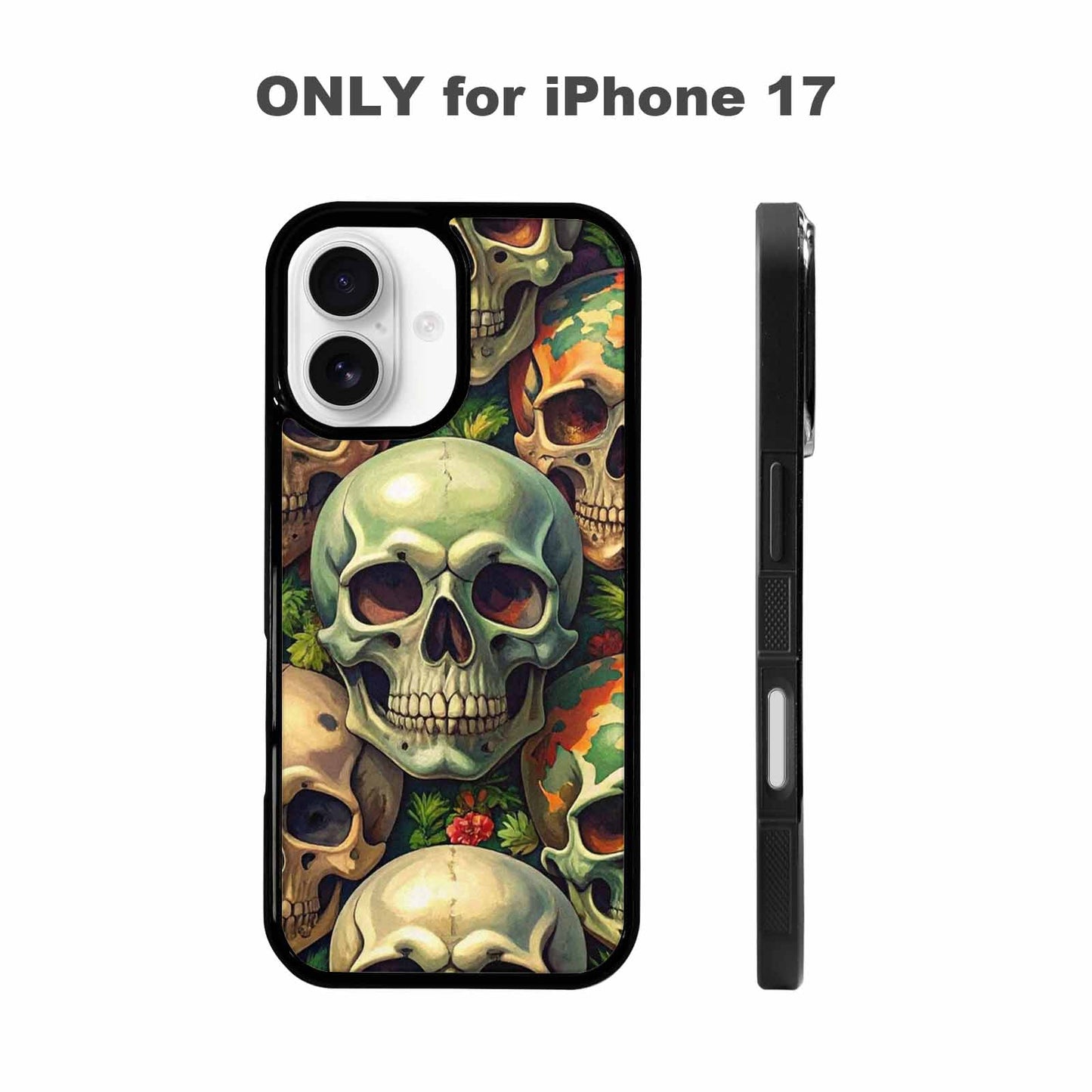 iPhone 17 Case — Skulls Camoskulls Pattern Gothic Skulls, Original Design Phone Case