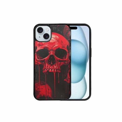 iPhone 15 Plus Case — 1000\'s Of Skulls Overlapping Eachother Everywhere, Original Design Phone Case