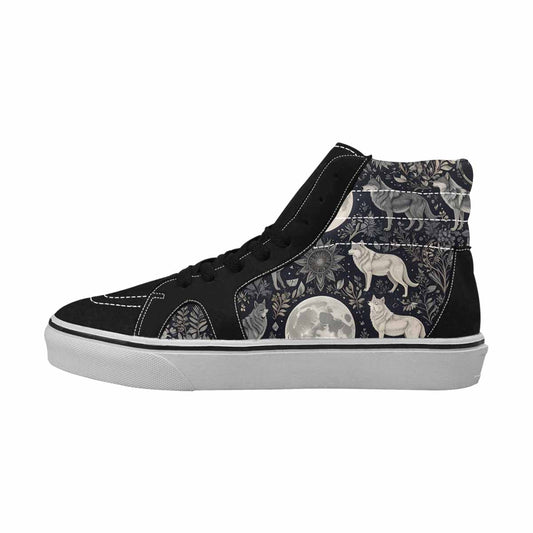 WOMEN'S Wolves Everywhere Collage High Top Canvas Vivid Sneakers