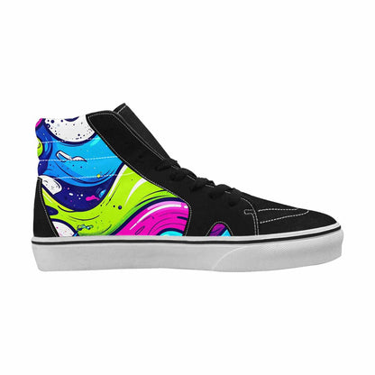 WOMEN'S Acid Wash Cartoon High Top Canvas Y2K Custom Sneakers