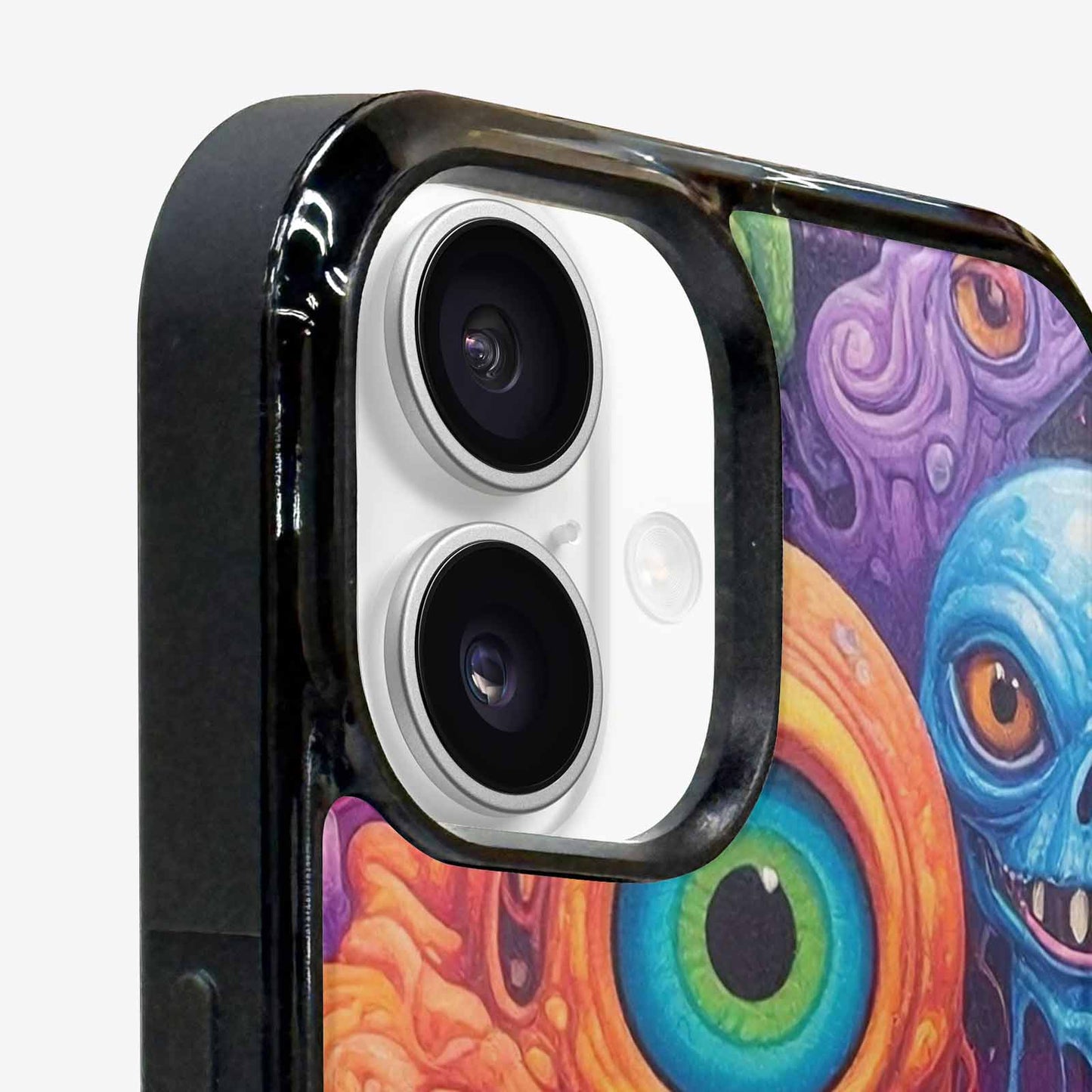 iPhone 16 Case — Aliens Tie Dyemelting Aliens P, Unique Phone Case Design