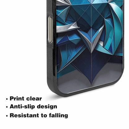 iPhone 15 Pro Max Case — Geometric Origami Art Pattern, Unique Phone Case Design