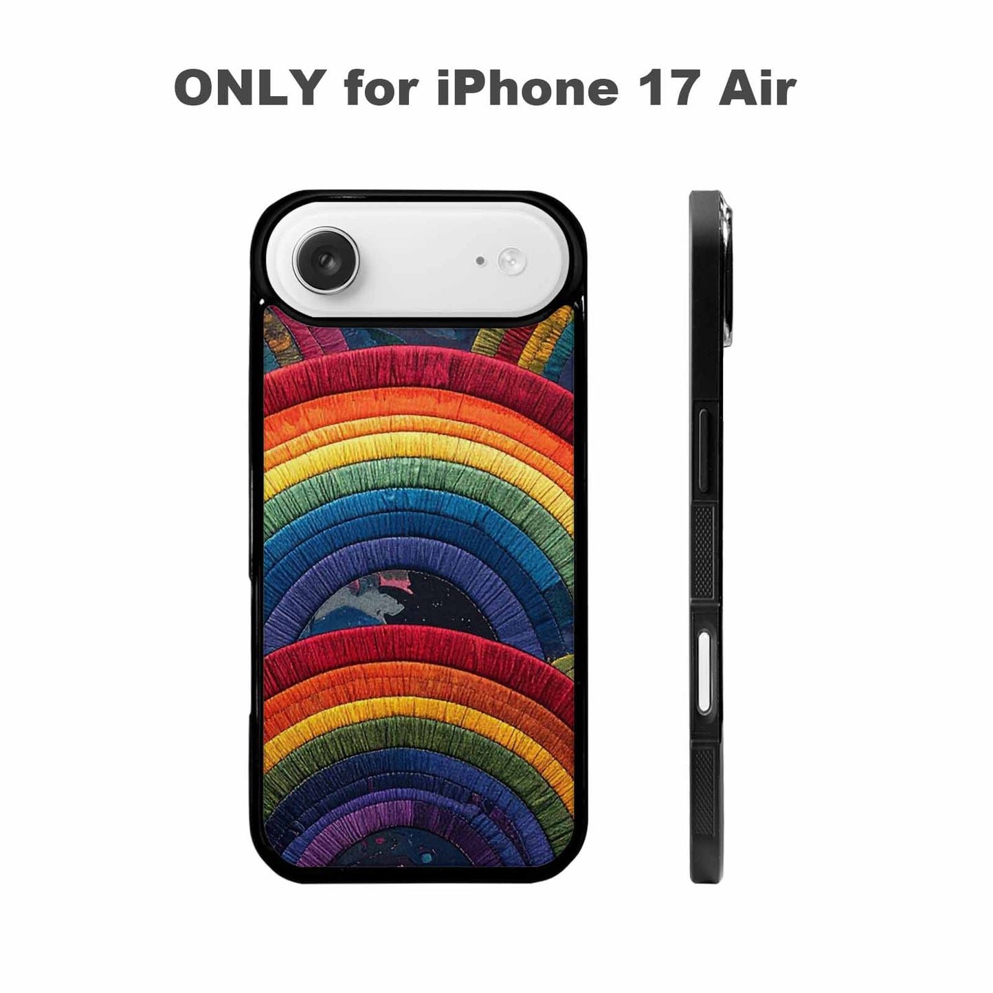iPhone 17 Air Case — Vivid Camo Rainbow Arc Camo, Custom Art Phone Cover