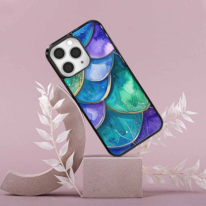 iPhone 15 Pro Max Case — Mermaid Scale Art Pattern, Custom Printed Phone Case