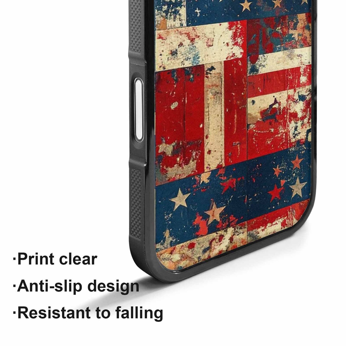 iPhone 17 Case — Small American Flag Stars Galaxy Space, Custom Designed Case Cover