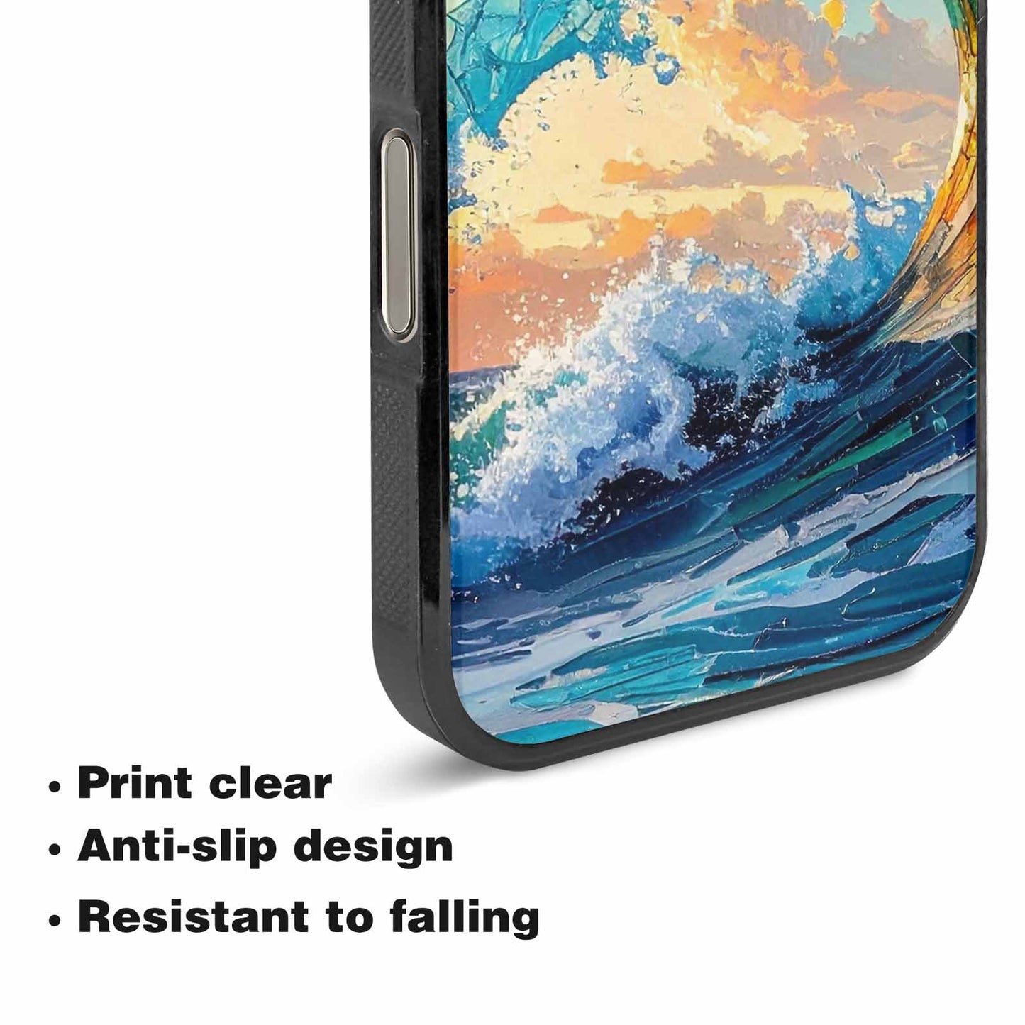 iPhone 16 Pro Case — Wave Crest Splash Wave Crest Splash, Personalized Phone Case