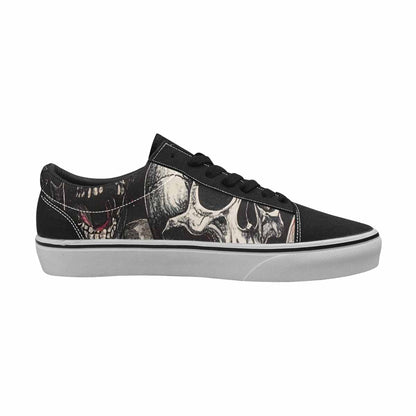WOMEN'S Rainbow From Skull S Lace-Up Canvas Neon Fantasy Shoes