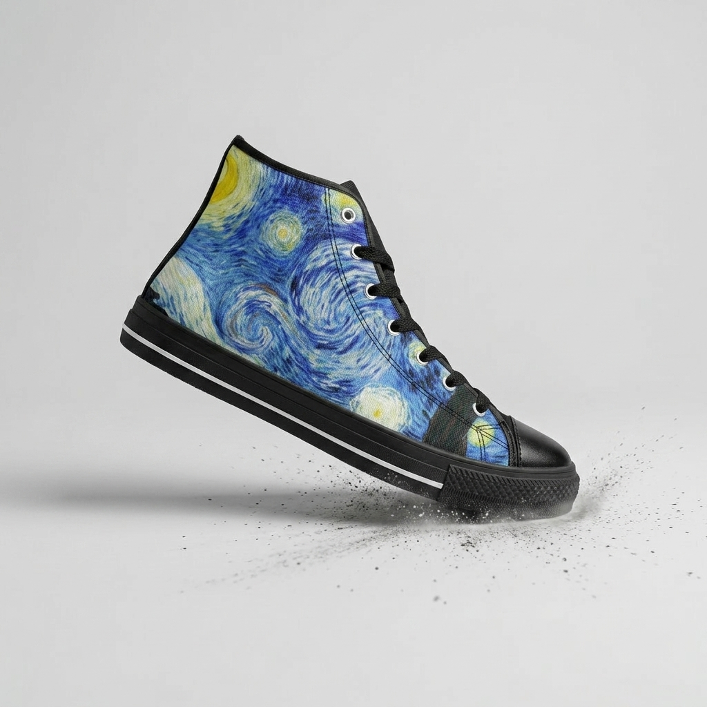 MEN'S Starry Night Custom Sneakers (II) | Freaky Shoes®