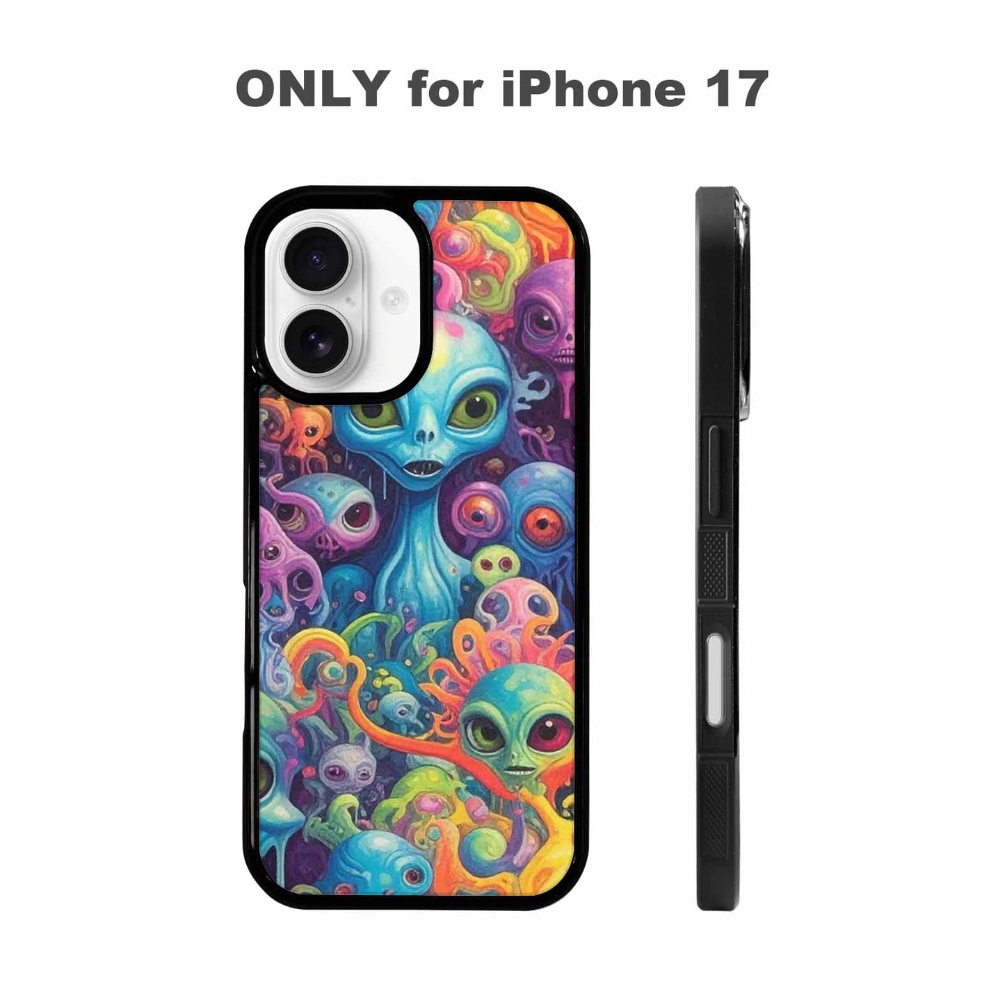 iPhone 17 Case — Aliens Tie Dyemelting Aliens Tie Dye, Custom Phone Case