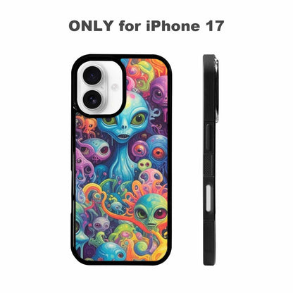 iPhone 17 Case — Aliens Tie Dyemelting Aliens Tie Dye, Custom Phone Case