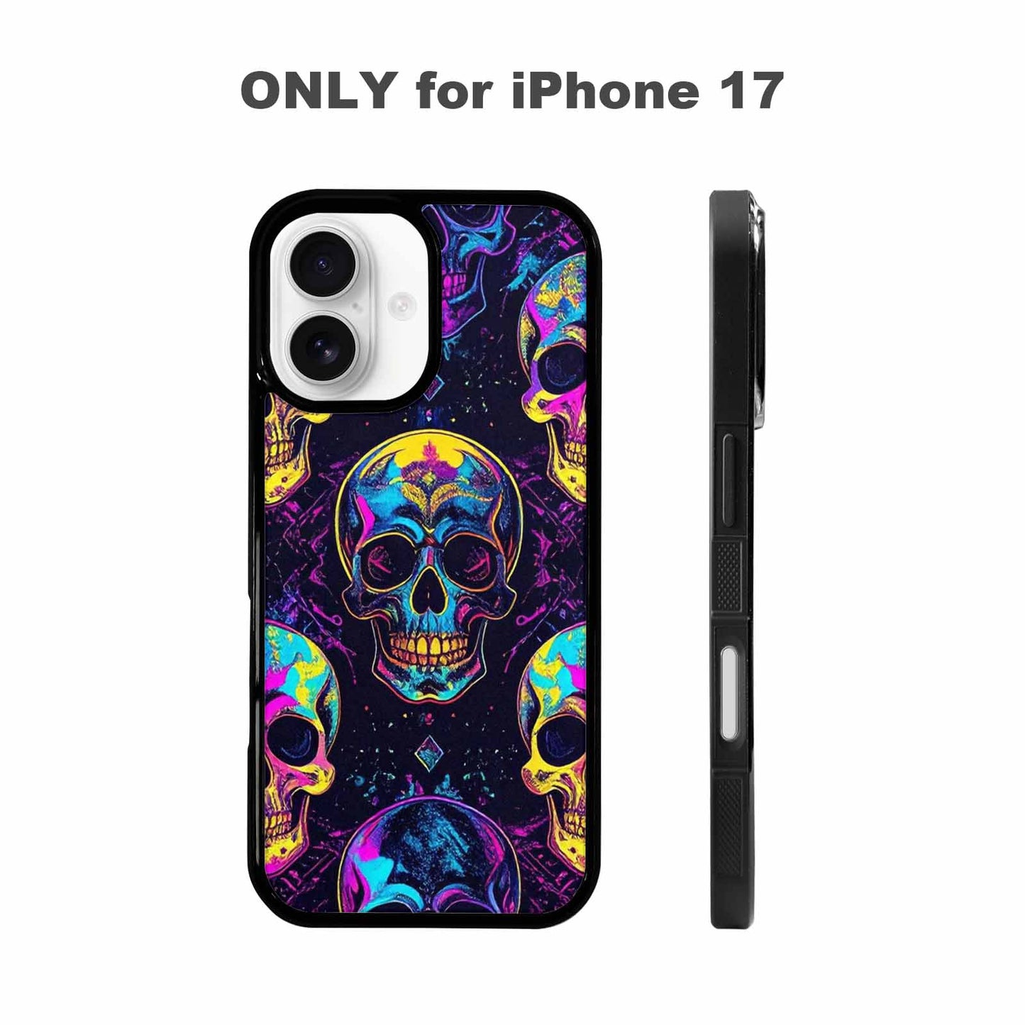 iPhone 17 Case — Skull Dark Art Gothic Print Gothic, Unique Phone Case Design