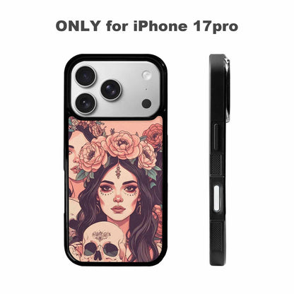 iPhone 17 Pro Case — Skull Dark Art Gothic Print Gothic, Unique Phone Case Design