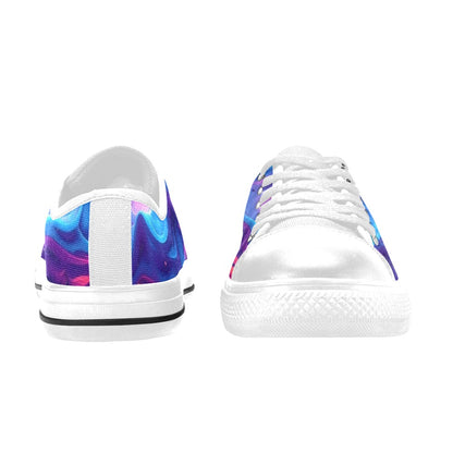 MEN'S Ethereal Camo Design 2 Low Top Canvas Cottagecore Sneakers