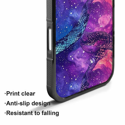 iPhone 17 Case — Snake Print Galaxy Seamless Animal Print, Custom Made Phone Cover