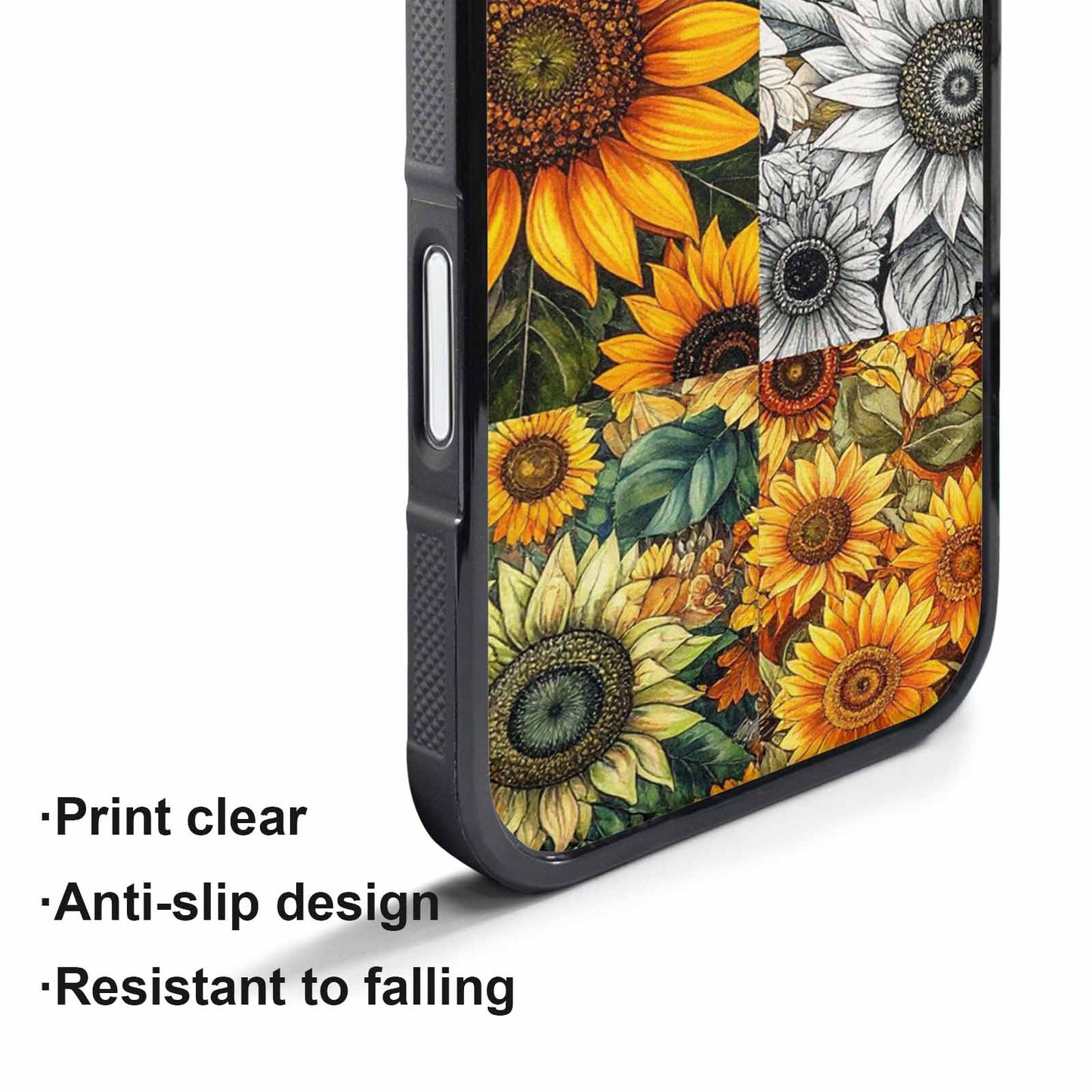iPhone 17 Pro Max Case — Small Sunflower Pattern, Randomly Floral, Custom Made Phone Cover