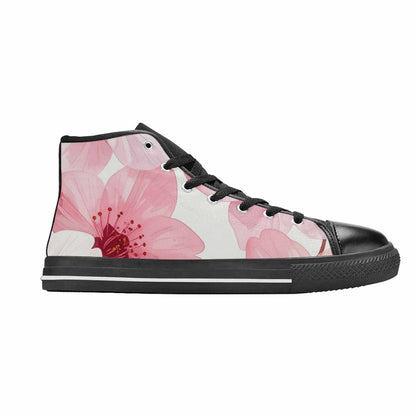 MEN'S Japanese Cherry Blossom High Top Canvas Surreal Shoes