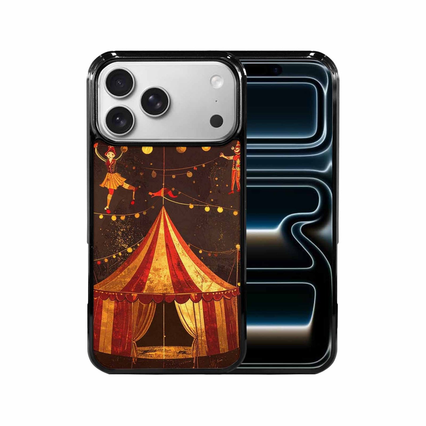 iPhone 17 Pro Max Case — Vintage Circus Art Pattern Retro Vintage, Customized Protective Case
