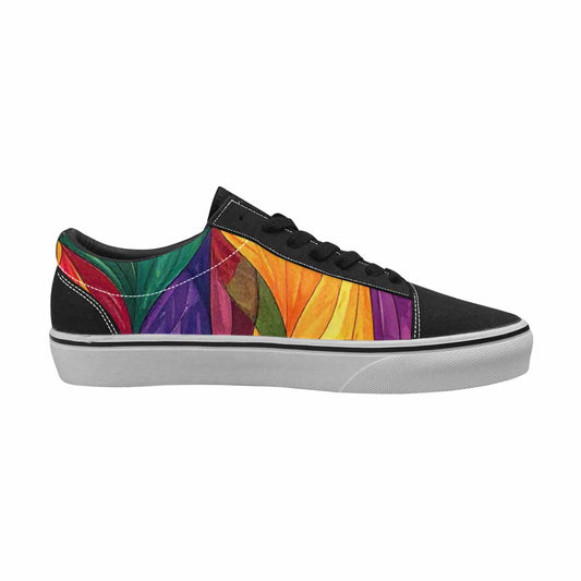 MEN'S Rainbow Pride Flag Canvas Lace-Up Aesthetic Custom Shoes
